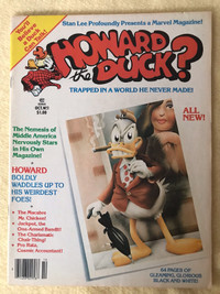 Howard the Duck #1 and #8 Marvel Magazines