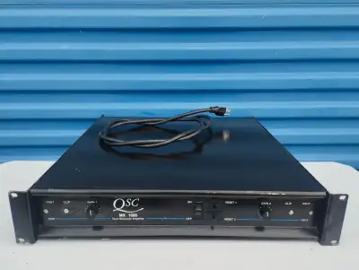 Great condition QSC MX1500 - 1500 watt pro audio power amp. $400 Pick up in Brampton. Shipping is av...