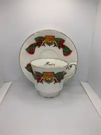 New Brunswick Tartan Teacup and Saucer - Elizabethan China