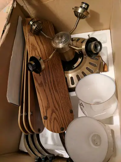 Ceiling fan - brass color, View more