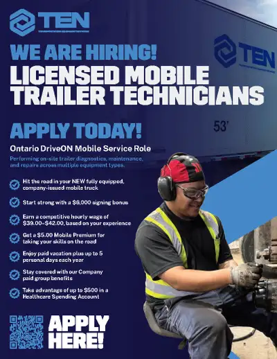 New Trucks - Mobile Technician - $6000 Sign on Bonus, View more
