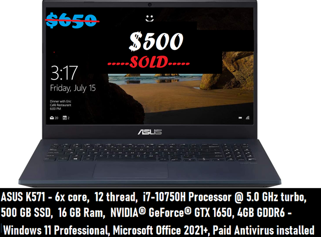 ACER NITRO 5, Nvidia GTX 1650, 6x core @ 4.1 GHz, 1 TB SSD in Laptops in Winnipeg - Image 4