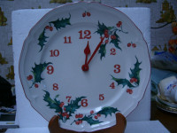 Vintage Villeroy & Boch Holly Clock Plate