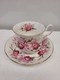 VTG Footed Paragon Orchid Cup & Saucer