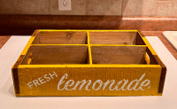 Wood Lemonade Crate