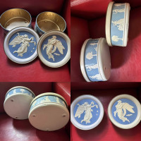 A Pair Of “ MCM” Vintage 1960’s Neoclassical Round Boxes  