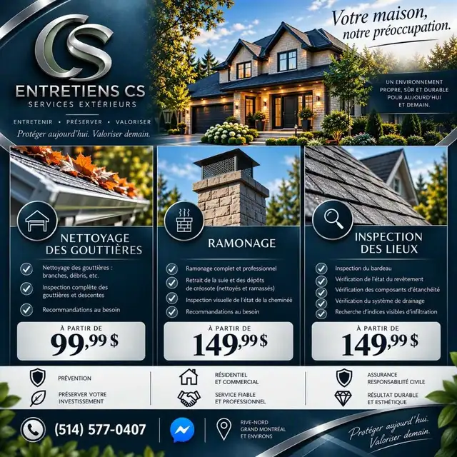CS Maintenance – Exterior Maintenance, Chimney Sweeping, Inspection