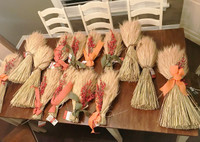 28 Assorted Brand New Fall Thanksgiving Wheat Harvest Bouquets