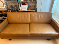 Tan Leather Sofa