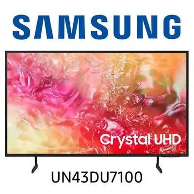 Télévision LED 43 UN43DU7100 4K CRYSTAL UHD Smart Wi-Fi Samsung, View more