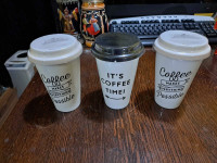 3 NEW Coffee Cups from Indigo.