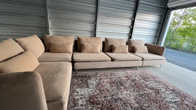 Ikea SÖDERHAMN Sectional, 5-seat corner, with open end /Viarp be62863280108547121