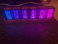 ClocTeck Nixie Tube Clock Wooden Digital Alarm