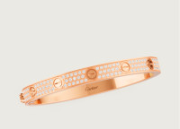 Custom PinkGold Cartier from KILANI All VVS-VS Women bangle 17cm