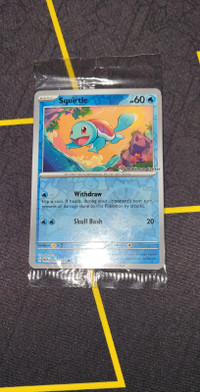 Sealed. Pokémon Center Stamp Exclusive Squirtle Promo