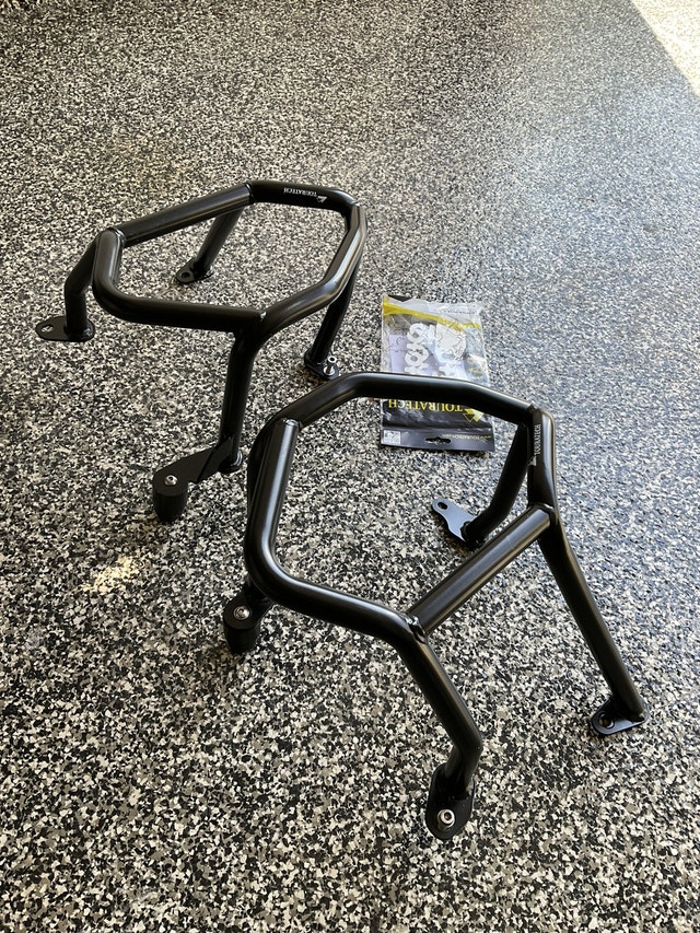 Touratech Black Engine Crash Bars BMW R1250 GS Motorcycle Parts