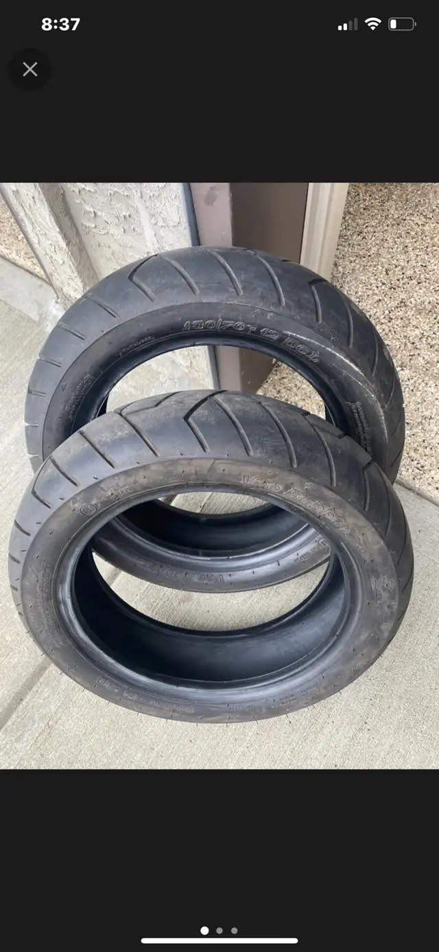 Honda Grom Tires Like new in Scooters & Pocket Bikes in Edmonton - Image 2