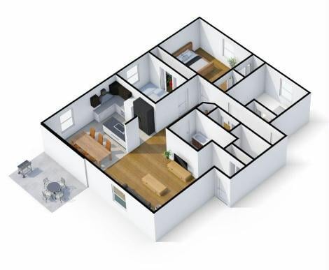 Appartement de 3 chambres et 1 salle de bain — photo 3