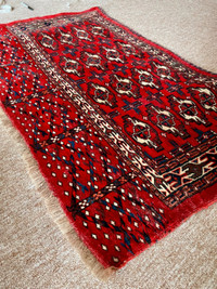 Vintage Persian Bag Face Turcomen Carpet Bag 49x35"