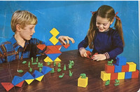 Tupperware busy blocks toy  1971 vtg