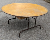 60" folding round table