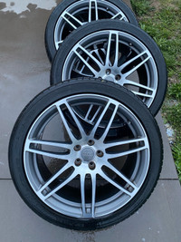 AUDI W12 A8 - Like New OEM wheels  wrapped with Michelin 80%  