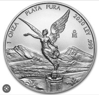 2020 Mexican Libertard sliver coins 1oz
