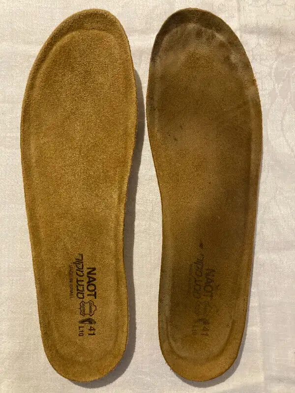 NAOT WOMENS 41 10 REPLACEMENT FOOTBEDS Suede Cork Insoles in Women's - Shoes in Calgary - Image 4