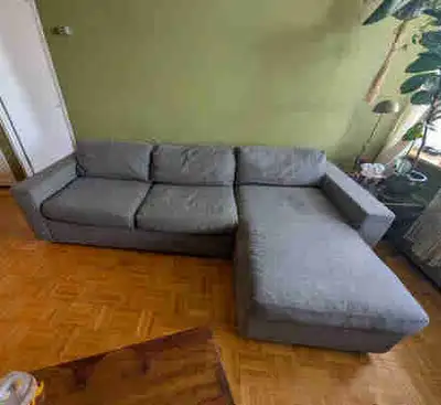 West Elm sofa bed with chaise, View more