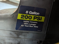 COMPRESSEUR A AIR - 8 GALLONS 200 PSI   / AIR COMPRESSOR - 8 GAL
