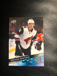 Michael Bunting young guns rookie card