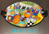 Music theme serving tray