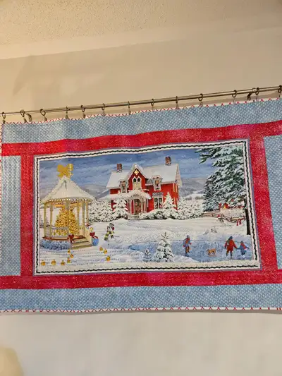 Christmas Scene Quilt, View more