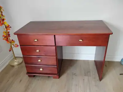 Solid Wood Desk + 2 Matching Folding Chairs, View more