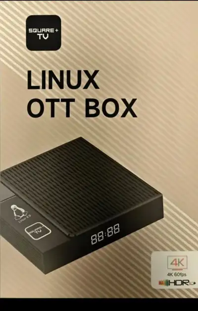 SQUARE LINUX OS TV Set-Top Box 4K HDR Streaming, View more