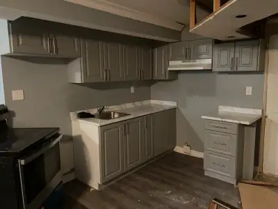 mdf kitchen cabinets for sale with countertop sink and faucet