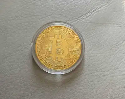 Bitcoin metal coin in case $15 ea or 3 for $30! See my other posts!