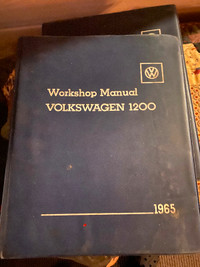 VW original factory repair manual