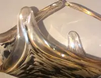Vintage Vetro Eseguito Art Glass  Work Bowl / firm price