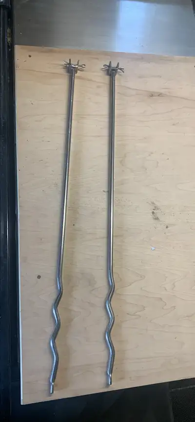 2 stainless steel curb box rods , View more