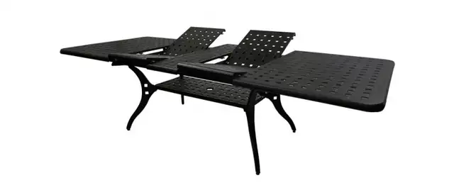 Outdoor Patio Furniture Cast Aluminum Extending Dining Table in Patio & Garden Furniture in Oakville / Halton Region - Image 2