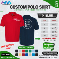 Custom Polo T-Shirt In Discounted Prices (  Special May Only ).