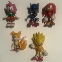 Sonic The Hedgehog Sega Jazwares Lot 5x Figurines Enfants