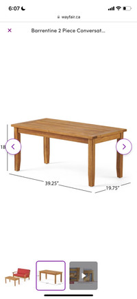 Table de patio/Patio table
