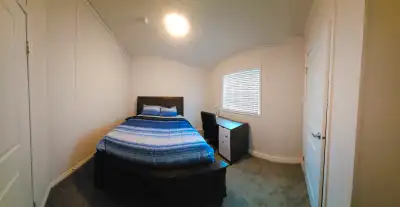 A private bedroom available immediately. House is shared with 1 other person, male. It's a quite and...