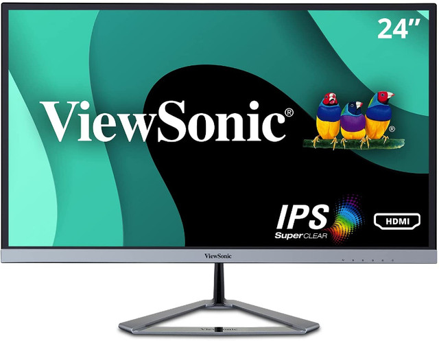 ViewSonic VX2476-SMHD 24 Inch 1080p Frameless Widescreen IPS Mon in Monitors in City of Toronto