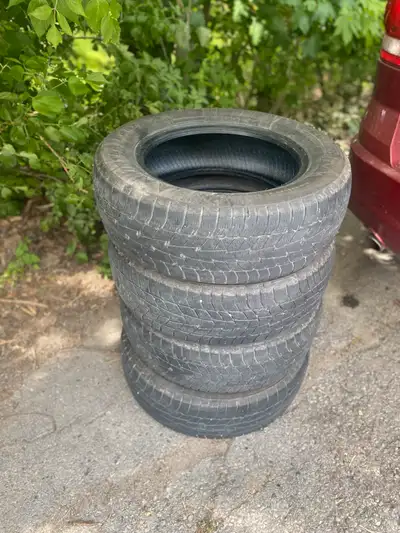 Tires for sale!! 205/65R16, winter season, used for it but not anymore, they’re just sitting in the...