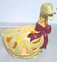 Duck Lantern with Battery Operated Flickering Candle