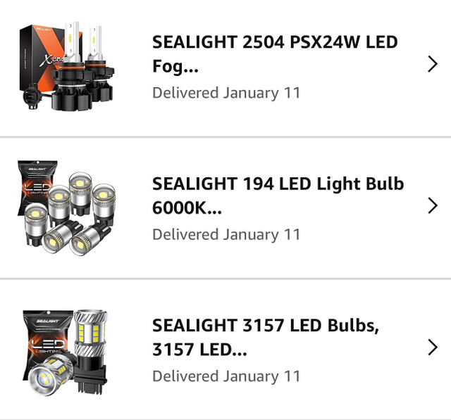 SEALIGHT LED lights for Jeep Wrangler JK in Other Parts & Accessories in Sarnia