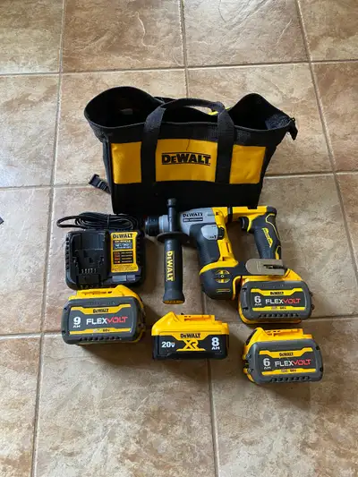 Dewalt 20V/60V MAX 5/8” SDS Rotary Hammer, Battery & Charger., View more